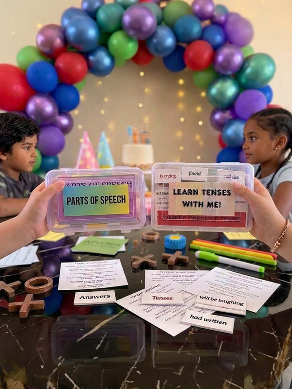 Parts of Speech + Learn Tenses With Me Bundle | Birthday & Return Gift | (Ages 6–13)